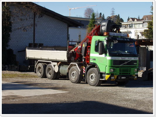 5 Achser Volvo 10x4 – 65 mto Greifer-Ladekran